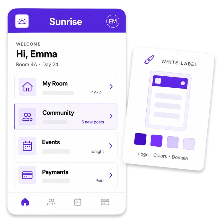 Branded resident app